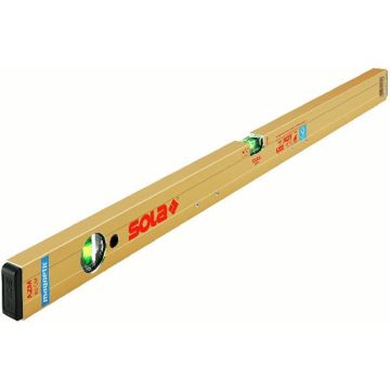 Sola AZM 40 aluminium waterpas magnetisch 40cm goud geanodiseerd (2 libellen)