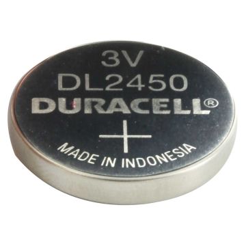 Duracell DL2450 / CR2450 lithium batterij 3V Ø24,5 x 5mm 620mAh
