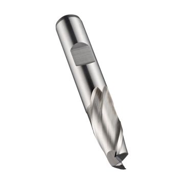 Dormer C110 HSS-E PM extra korte spiebaanfrees, 2-snijder, 19mm P9 DIN 327-D (Weldon opname)
