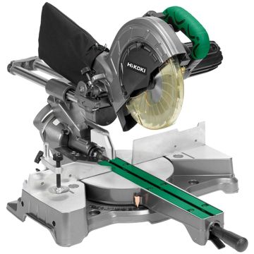 Hikoki C8FSEUAZ - afkortzaag Ø216mm 1050W - met zaagblad, sleutel, stofzak en materiaal klem