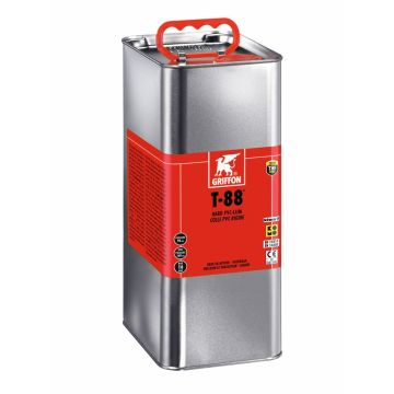 Griffon T-88 hard PVC-lijm 5ltr in blik met schenktuit