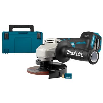 Makita DGA518ZJU - accu haakse slijper 18V 125mm - zonder accu's en lader, in Mbox