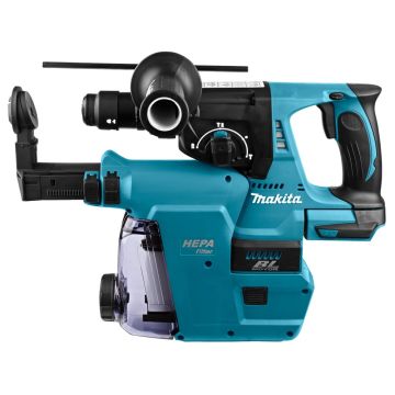Makita DHR243ZJW - accu combihamer met stofafzuiging 18V - zonder accu's en lader, in Mbox