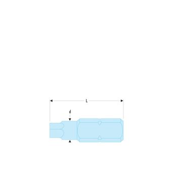 Facom EH.203/8 - 5/16"(7,94mm) bit voor zeskant inbus 3/8 INCH