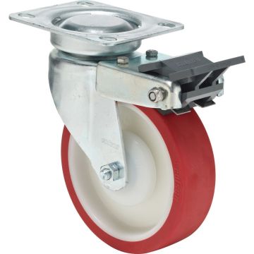 Colson JSPU 0802 5000/B zwenkwiel met rem 80mm, 175kg