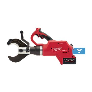 Milwaukee M18 HCC75-502C - hydraulische kabelkniptang 18V - incl. 2x accu 5.0Ah, lader en koffer
