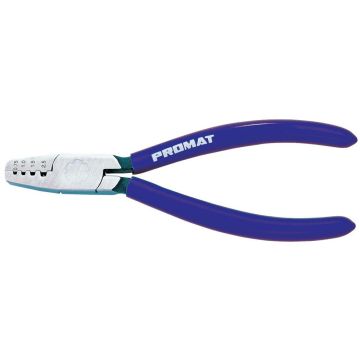 Promat adereindhulstang 145mm 0,25-2,5mm² (AWG 23-13) gepolijste kop