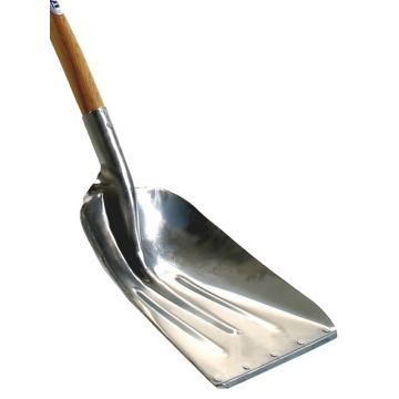 Talen Tools TP18 ballastschop aluminium + slijtstrip, essenhouten steel 130cm, blad 430 x 360mm