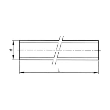 Draadstang M14, DIN 976-1A L=1000mm RVS A2
