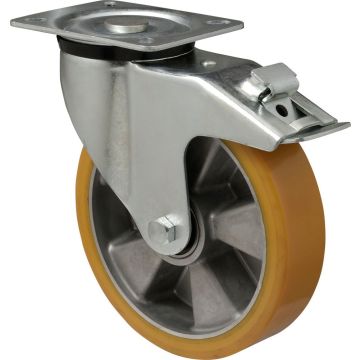 Colson BPAU 2003 6440 zwenkwiel met rem 200mm, 250kg