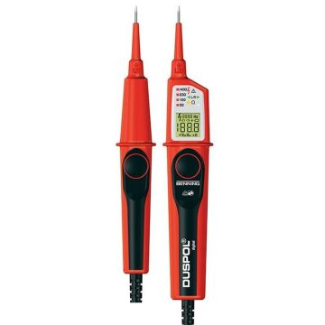 Benning duspol digitaal 2P spanningtester IP65, Cat III/Cat IV IP65, met trilalarm
