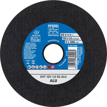 Pferd 61341115 - EH 125-1,0 SG ALU doorslijpschijf Ø125 x 1,0 x 22,23 alu
