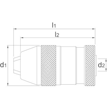 Phantom zelfspannende precisie boorhouder, verzwaarde uitvoering, type P 3-16mm - B18 opname