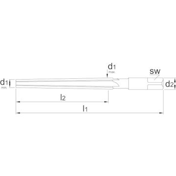 Phantom HSS conische pengatruimer 8mm, (7,9 - 10,8) DIN 9-A