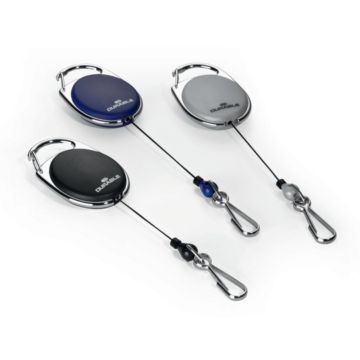 Durable rollerclip voor batch met veerhaak 0,8mtr zwart