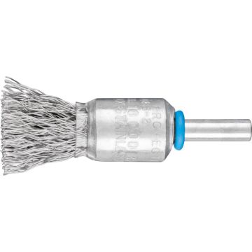 Pferd 43203003 - PBU 1516/6 INOX 0,35 penseelborstel RVS Ø15 x 22mm, op stift Ø6mm, RVS draad 0,35mm