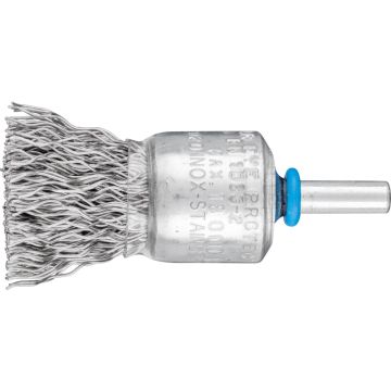 Pferd 43202003 - PBU 2020/6 INOX 0,50 penseelborstel RVS Ø20 x 25mm, op stift Ø6mm, RVS draad 0,5mm