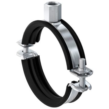 Fischer 539451 - FRS-L pijpbeugel / buisklem universeel 53 - 59mm M8/M10, verzinkt staal met SBR rubber inlage
